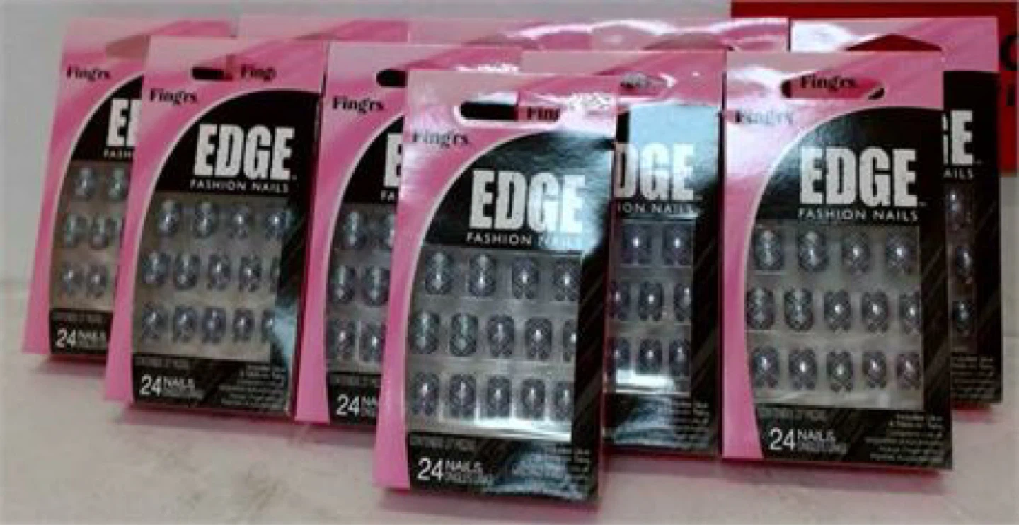 Lot of 10 Fingr’s Edge 24Pcs Fashion Nails Sets
