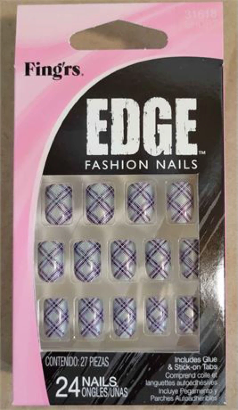 Lot of 10 Fingr’s Edge 24Pcs Fashion Nails Sets - photo 2