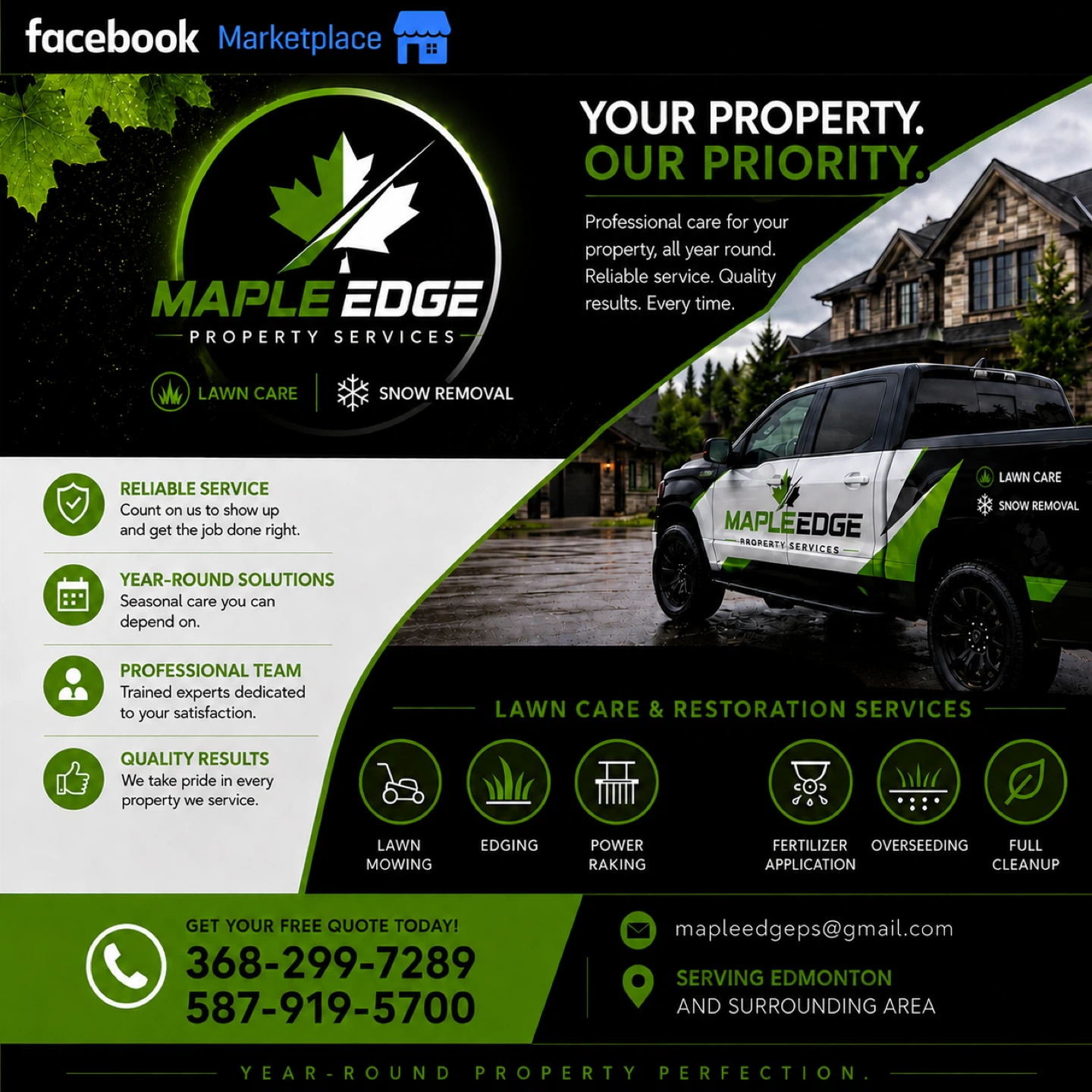 Maple Edge Property Services - Lawn Care & Snow Removal