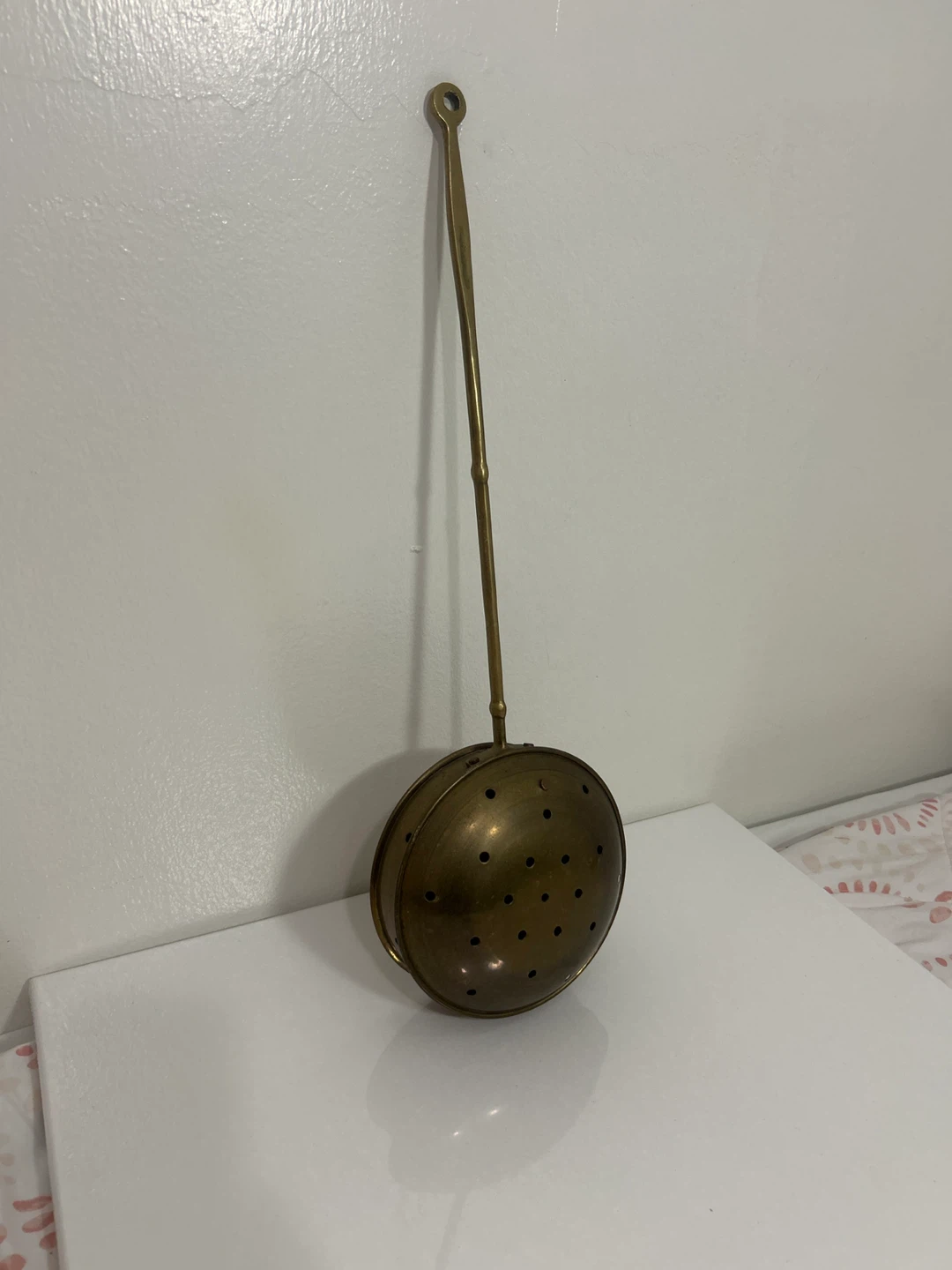 Antique Brass Bed Warmer - photo 3