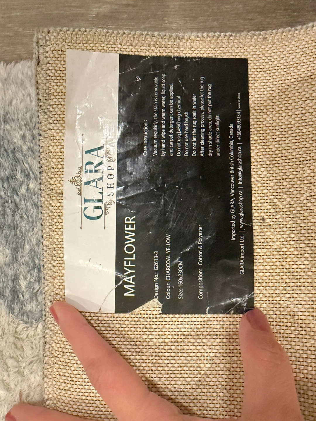 Glara Mayflower Rug - Charcoal Yellow - photo 2
