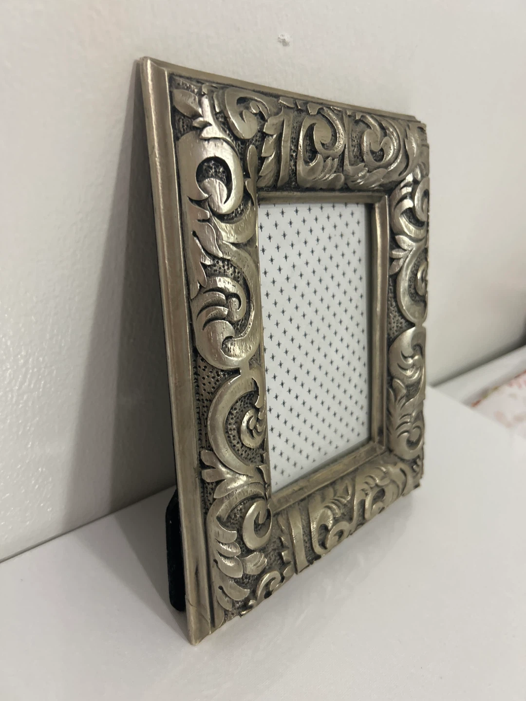 Ornate Silver Tone Photo Frame - photo 3