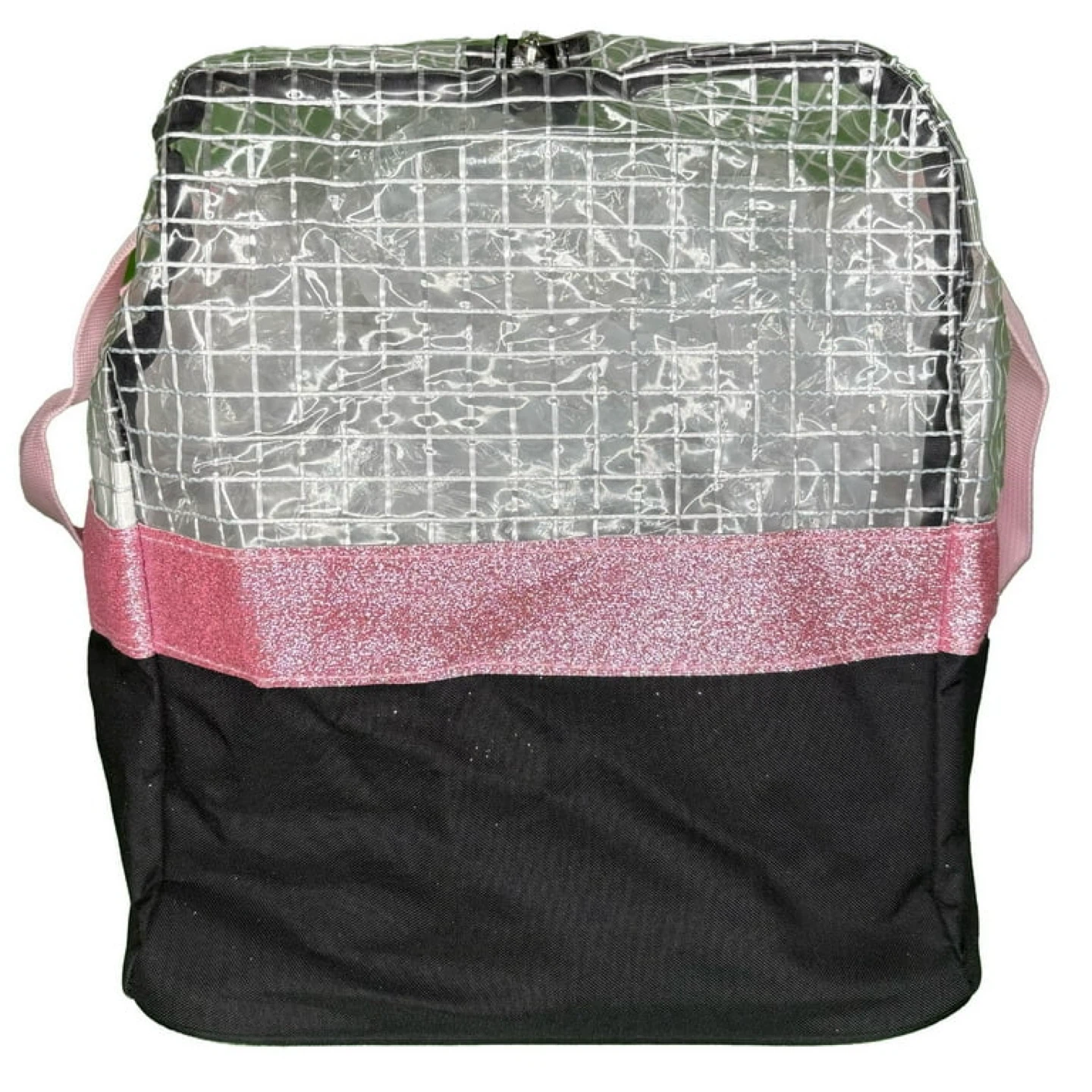 Clear Travel Duffel Bag with Pink Trim - photo 3