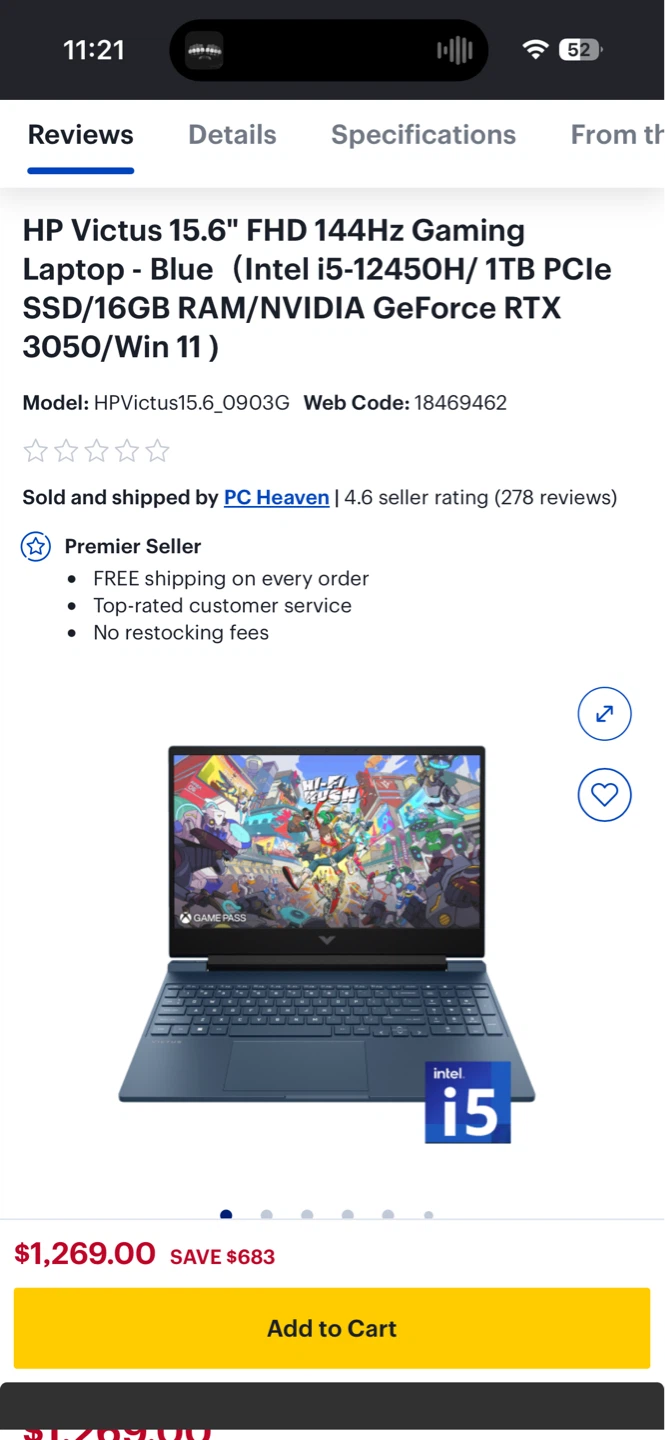 HP Victus 15.6" FHD Gaming Laptop - price negotiable - photo 2