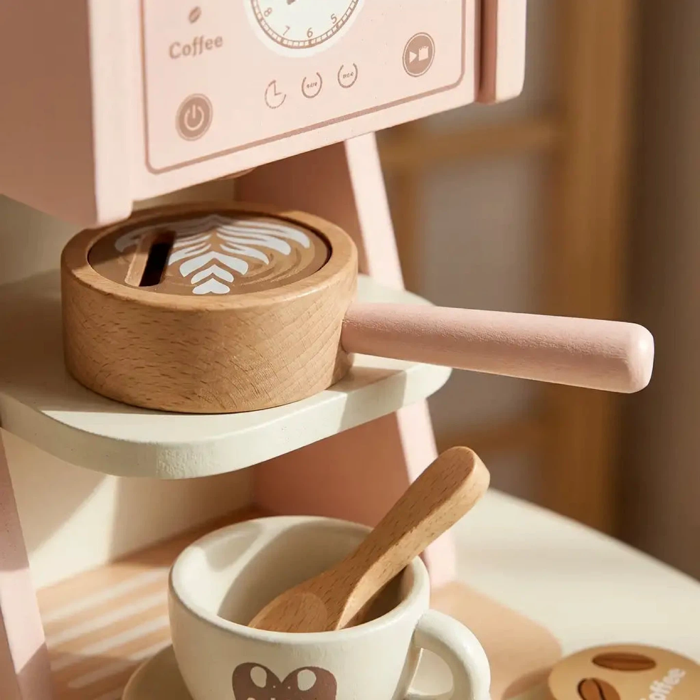 Brand New - Wooden Play Kitchen Toy with Accessories - photo 3