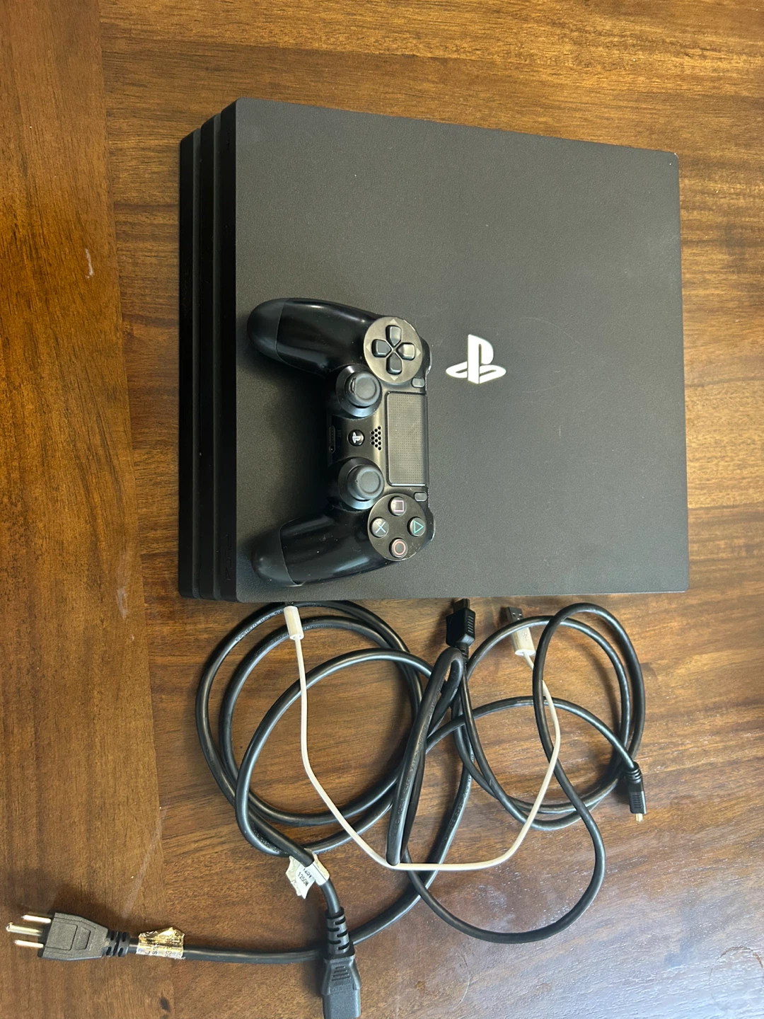 PlayStation 4 Pro 1 tb Console with controller and Cables