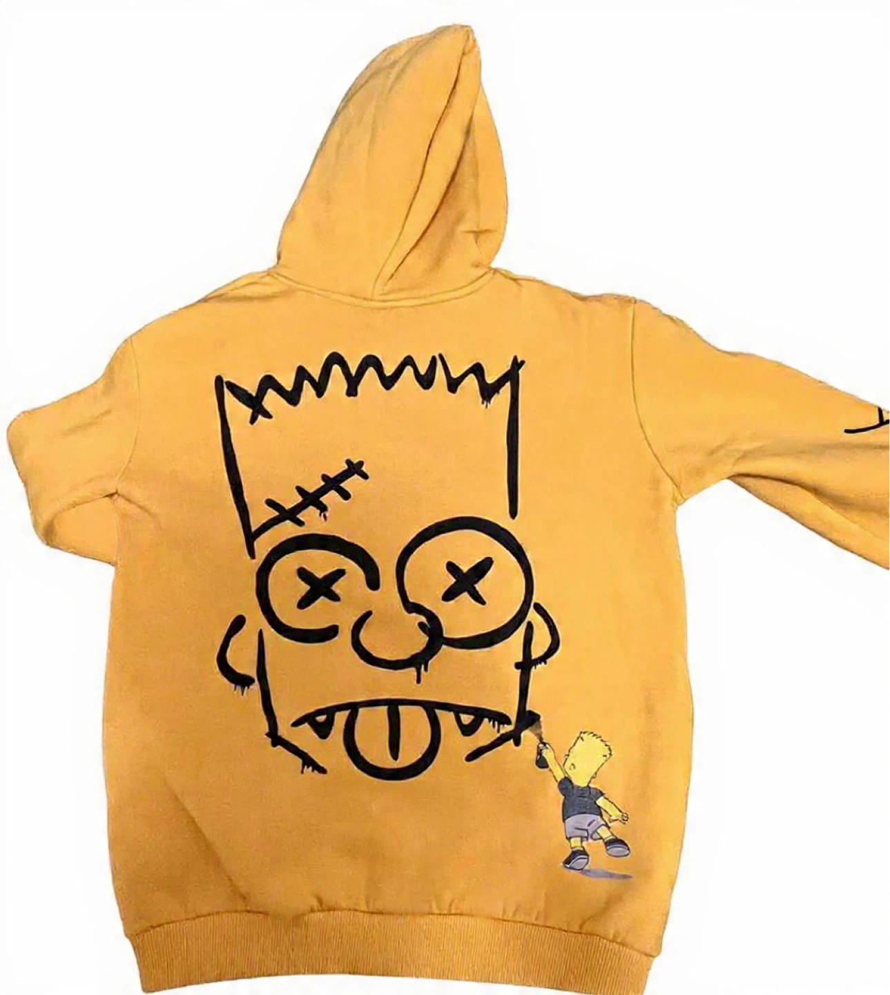 Yellow Bart Simpson "I Regret Nothing" Hoodie