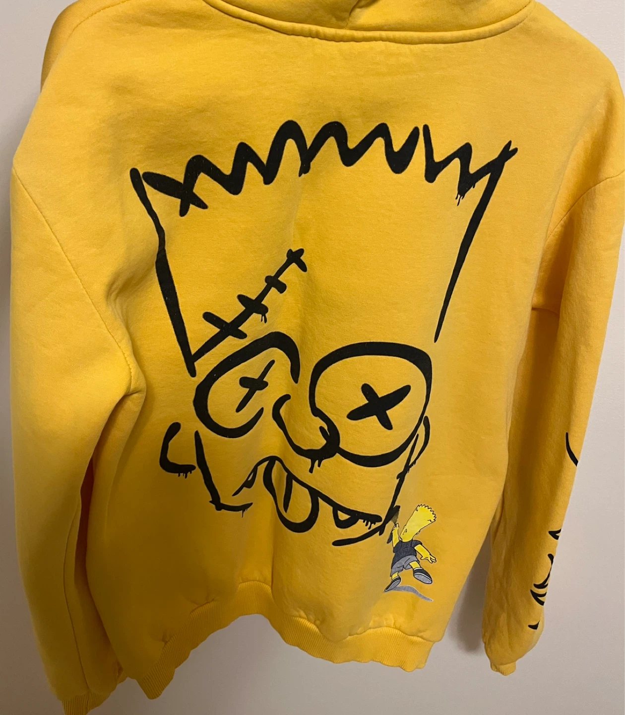 Yellow Bart Simpson "I Regret Nothing" Hoodie - photo 3