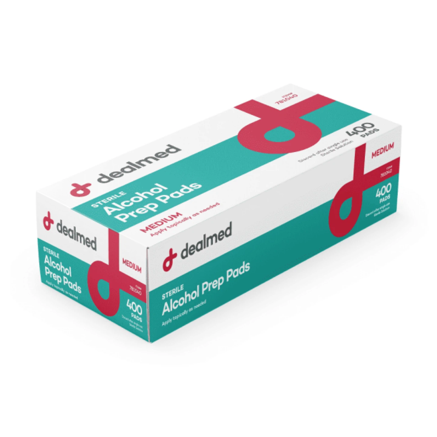 Dealmed Sterile Alcohol Prep Pads - Medium (400 Count)