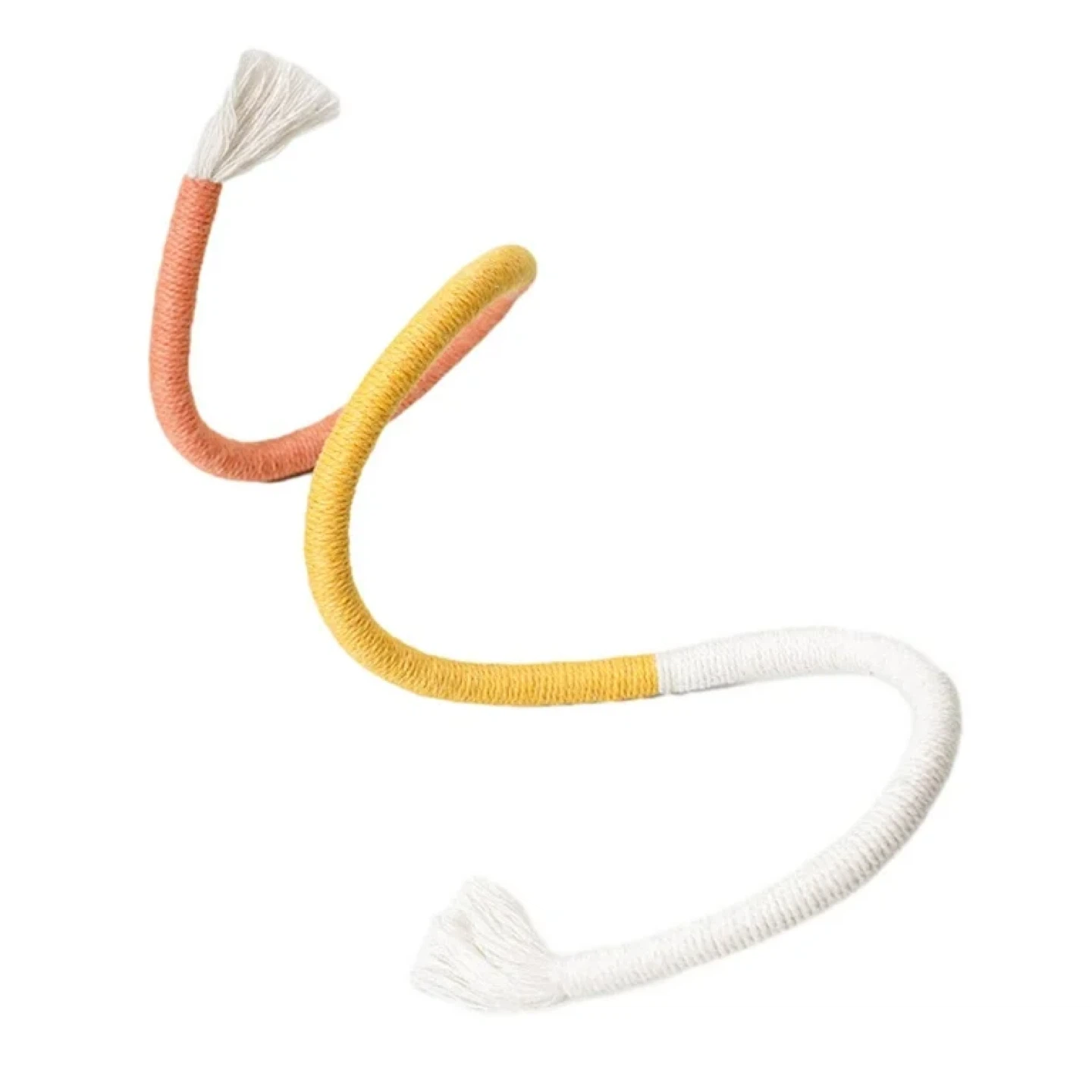 Twisty Rope Cat Toy - Orange, Yellow, White - photo 3
