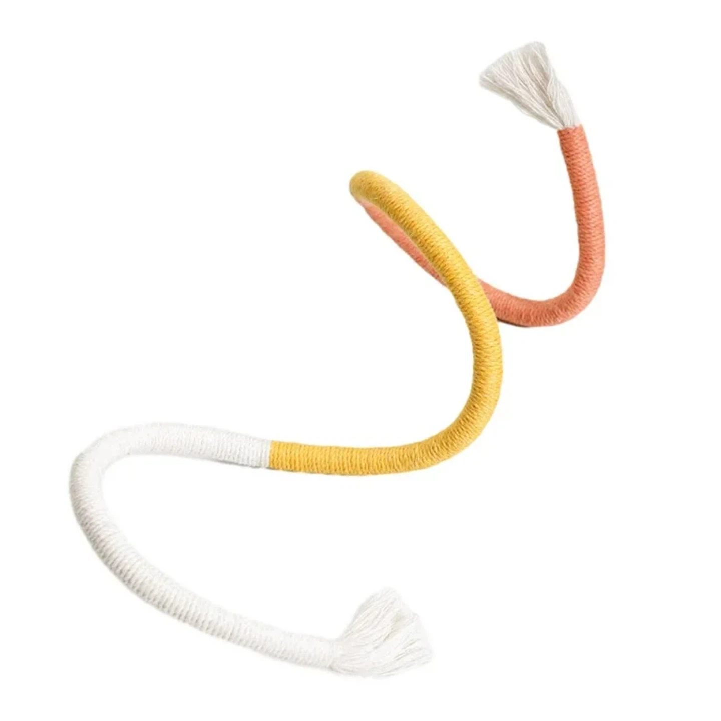 Twisty Rope Cat Toy - Orange, Yellow, White - photo 4