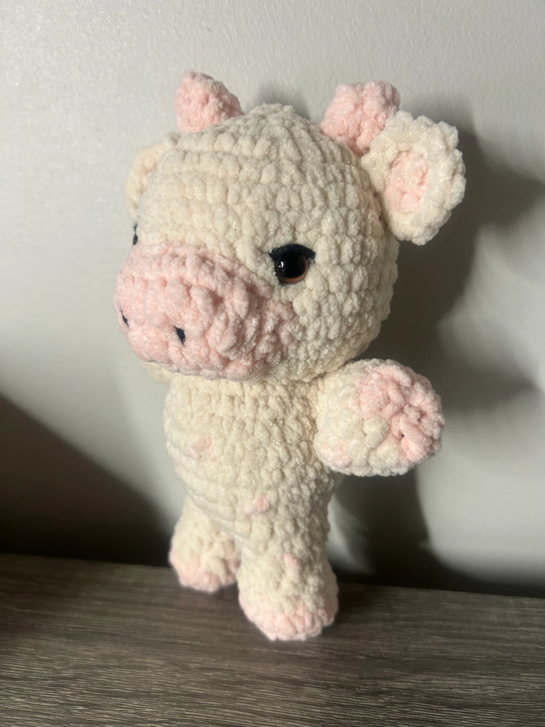 Handmade Crocheted Cow Plush Toy - photo 3