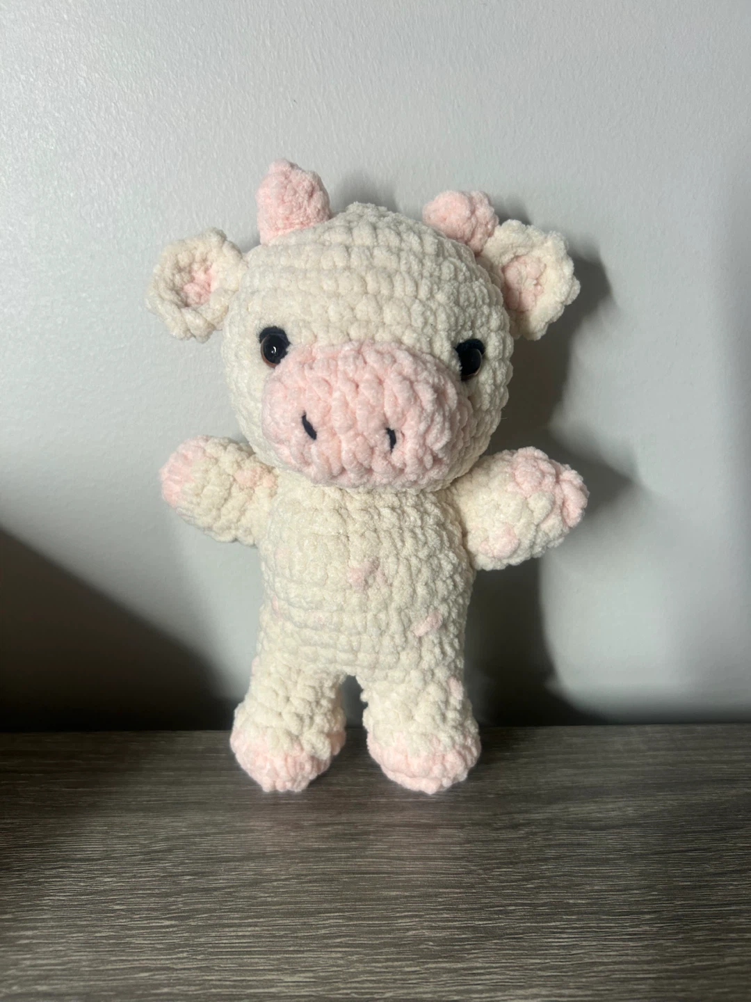 Handmade Crocheted Cow Plush Toy