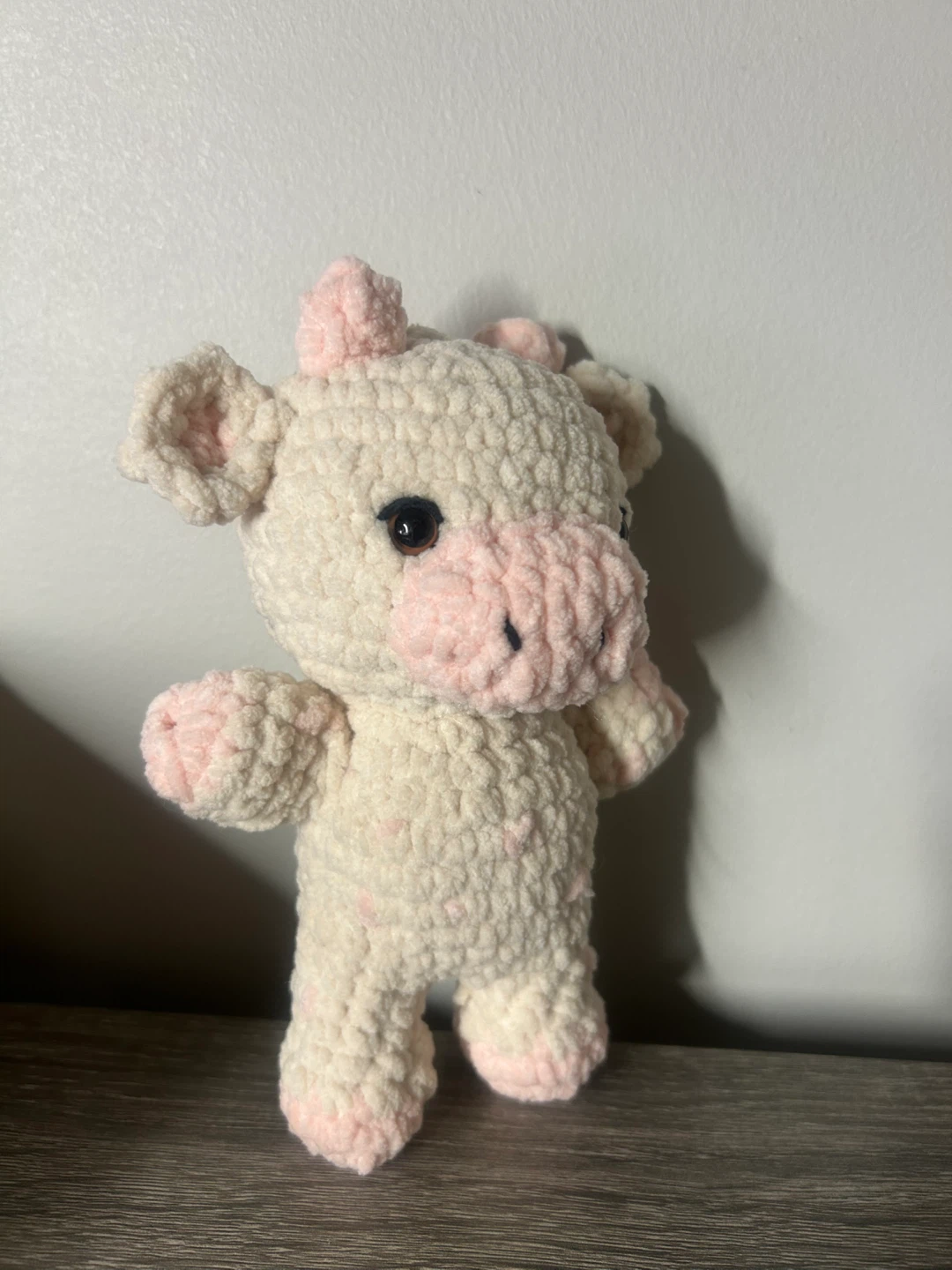 Handmade Crocheted Cow Plush Toy - photo 2