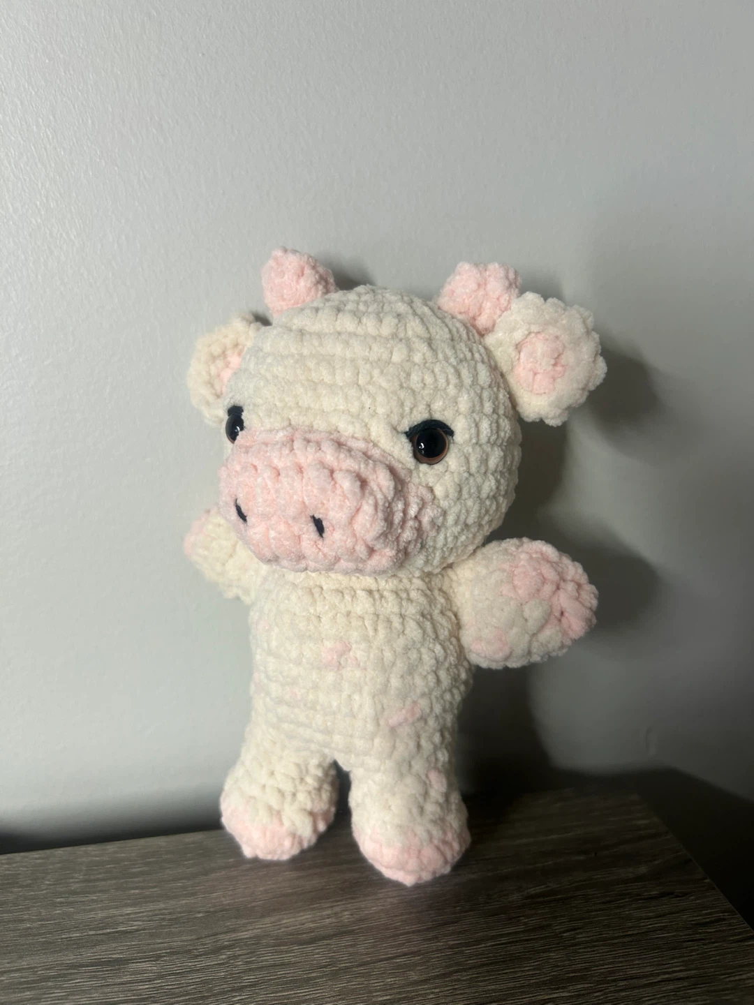 Handmade Crocheted Cow Plush Toy - photo 4