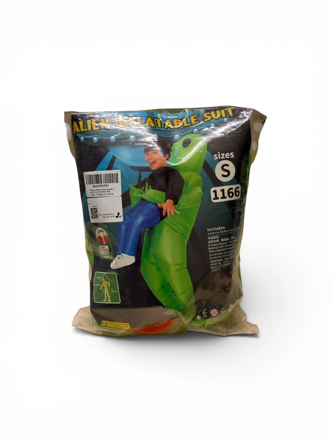 Alien Inflatable Costume - Size S - photo 5