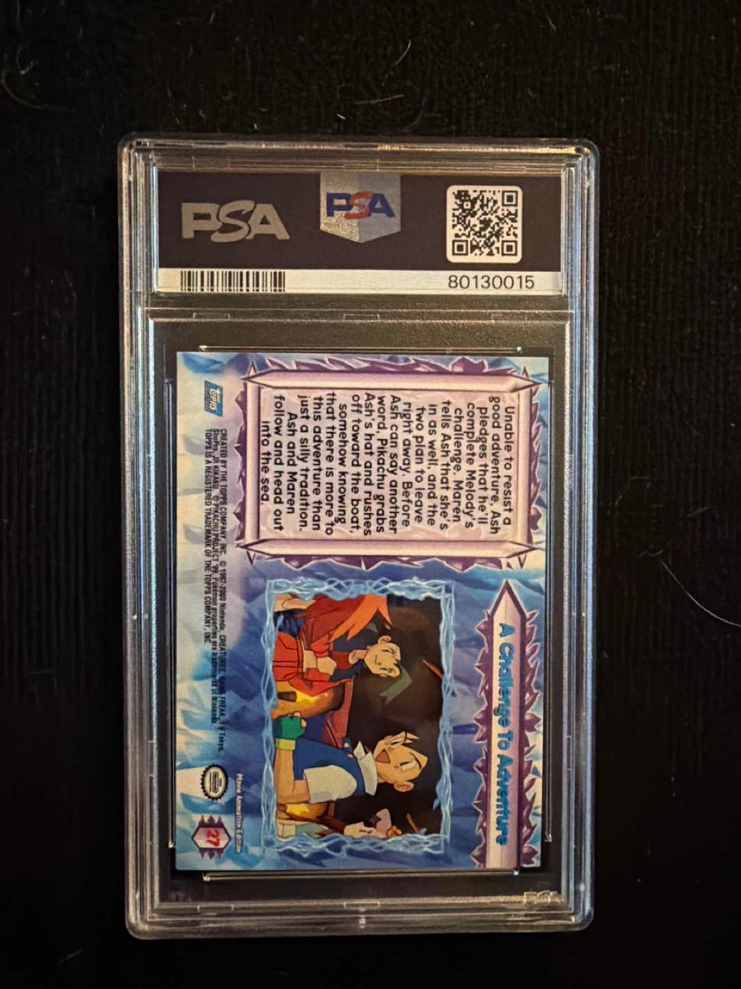 2000 Topps Pokémon PSA 8 Rainbow Foil - photo 2