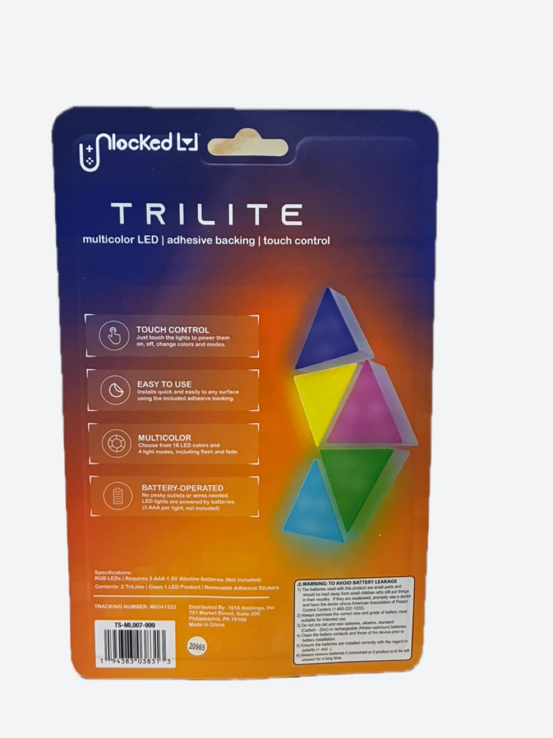 multicolor LED lights with adhesive backing and touch control - photo 3