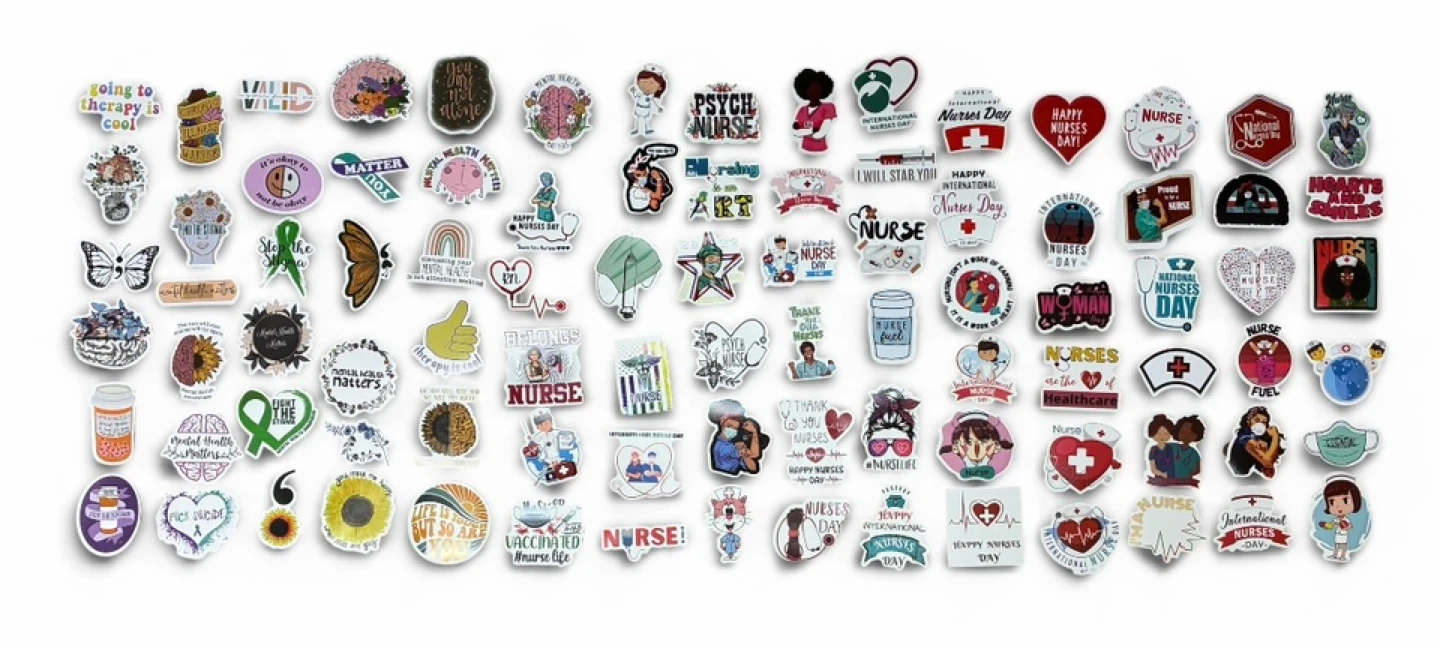Nurse & Mental Health Stickers (Lot)