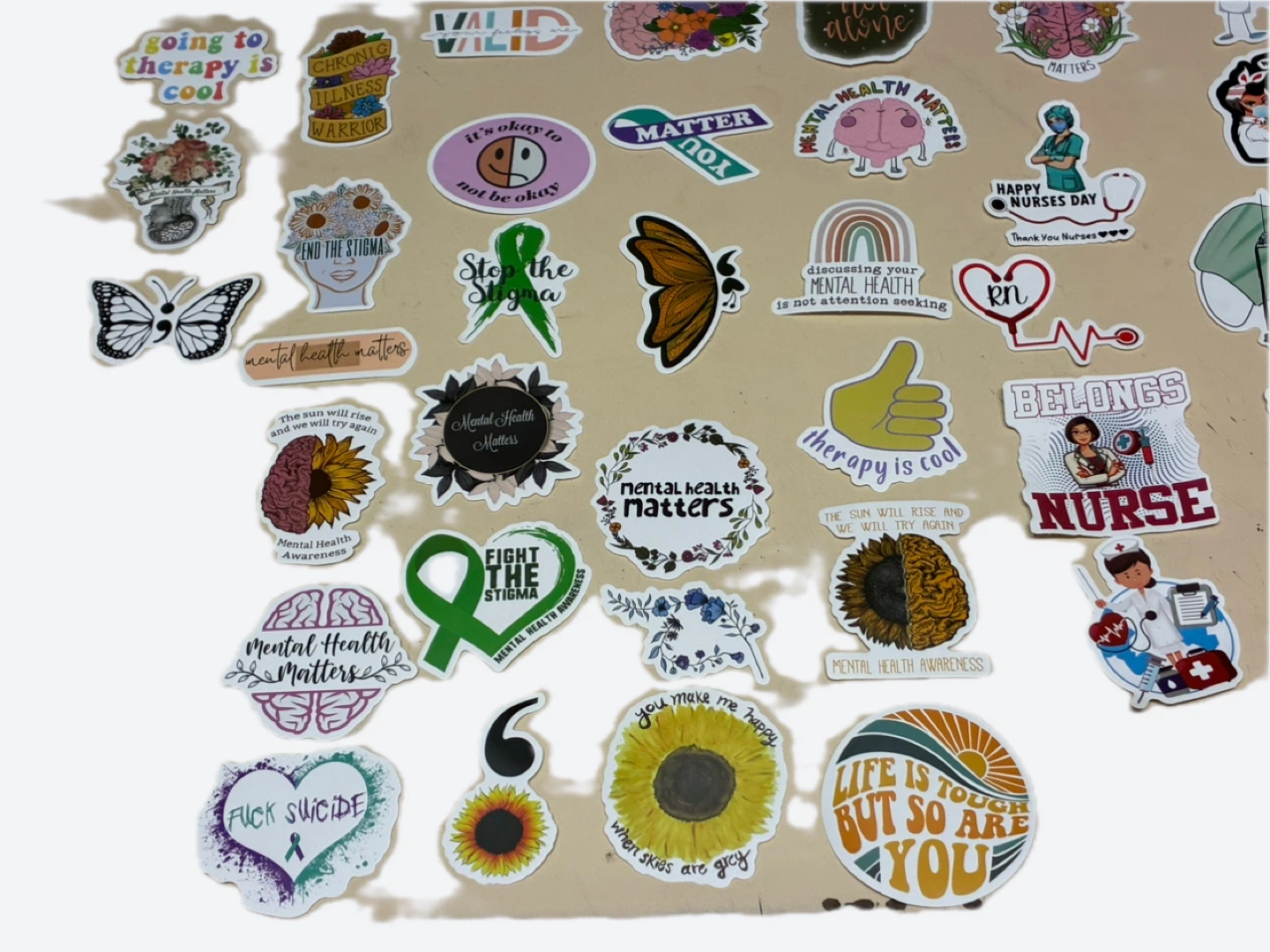 Nurse & Mental Health Stickers (Lot) - photo 4