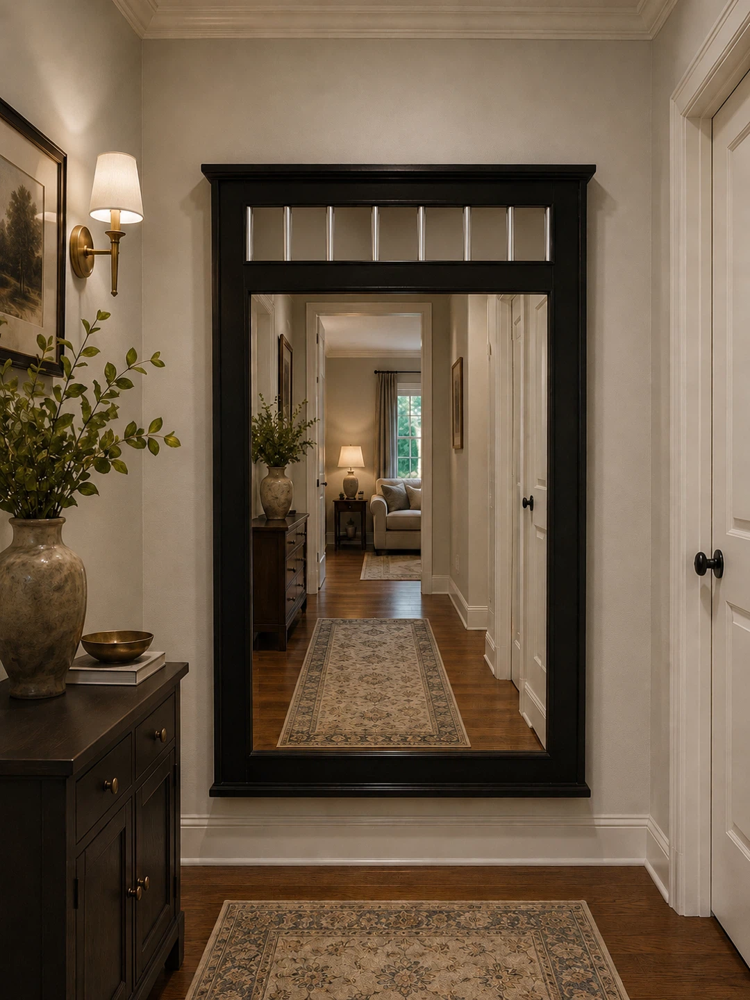 Beautiful Mirror with Stylish Silver Bars - photo 5