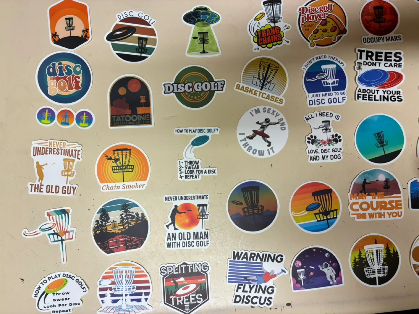 Disc Golf Stickers - Assorted Designs - photo 2
