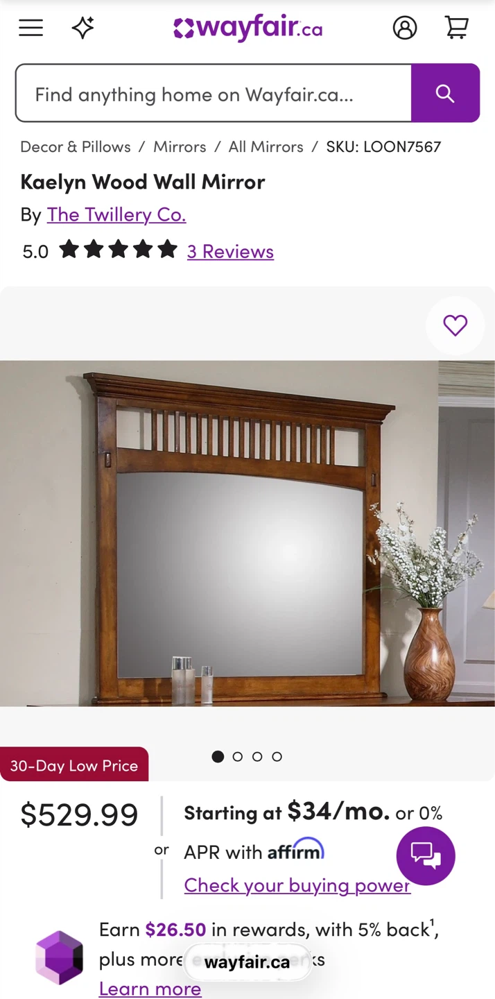 Beautiful Mirror with Stylish Silver-Bars - photo 4