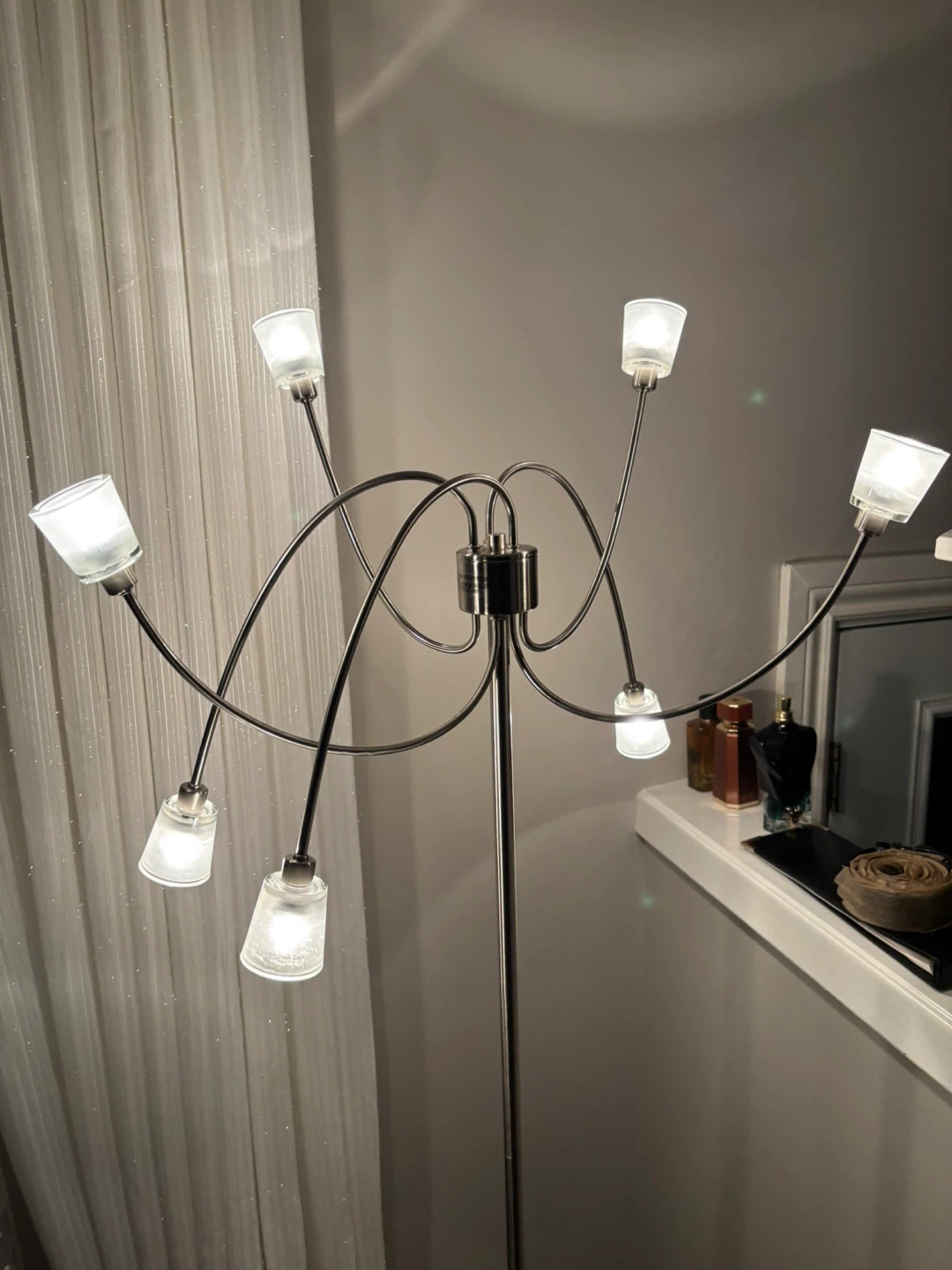 Modern 7-Light Arc Floor Lamp - photo 3