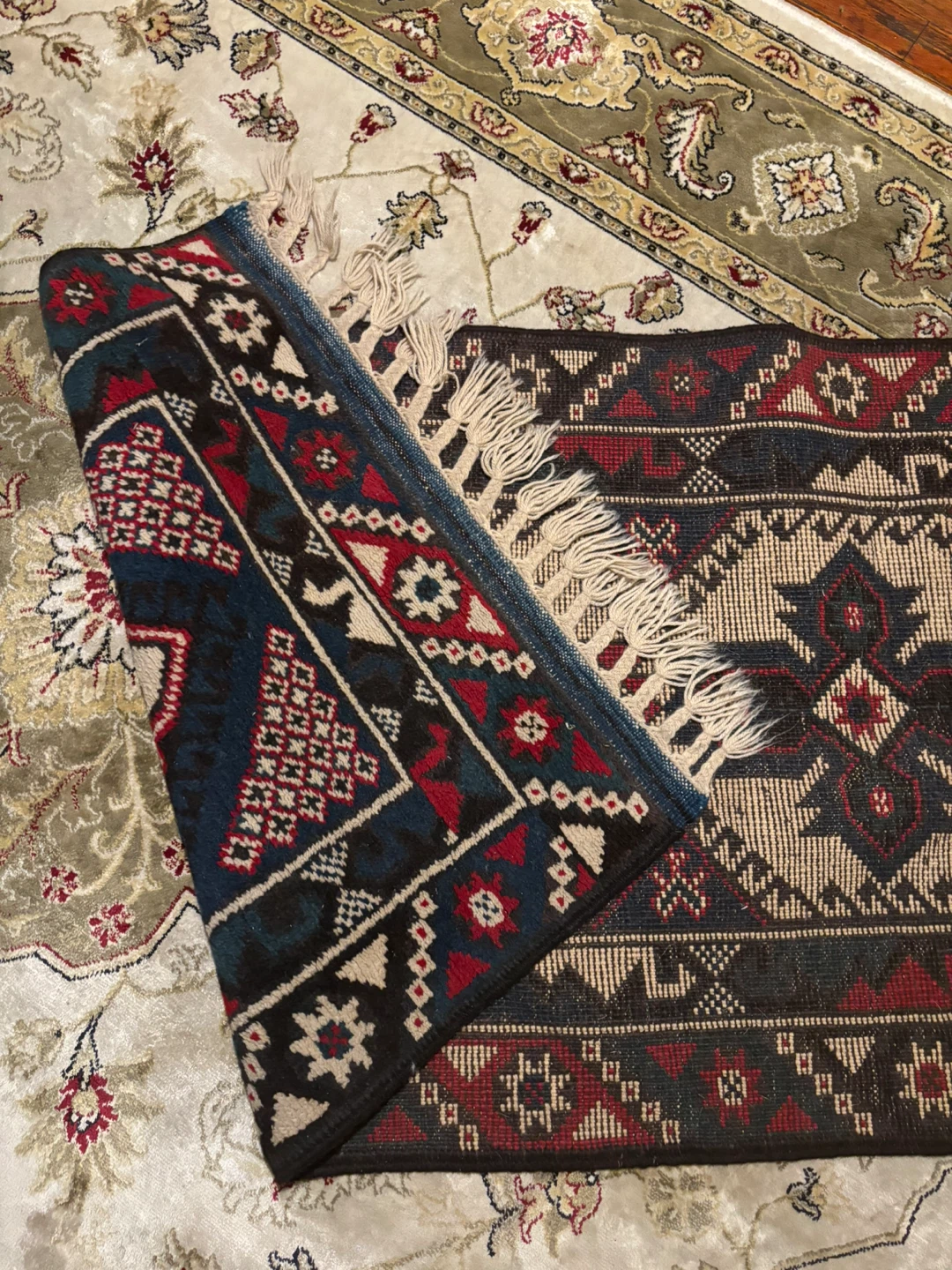 Antique Hand-woven Runner Rug with Traditional - photo 4