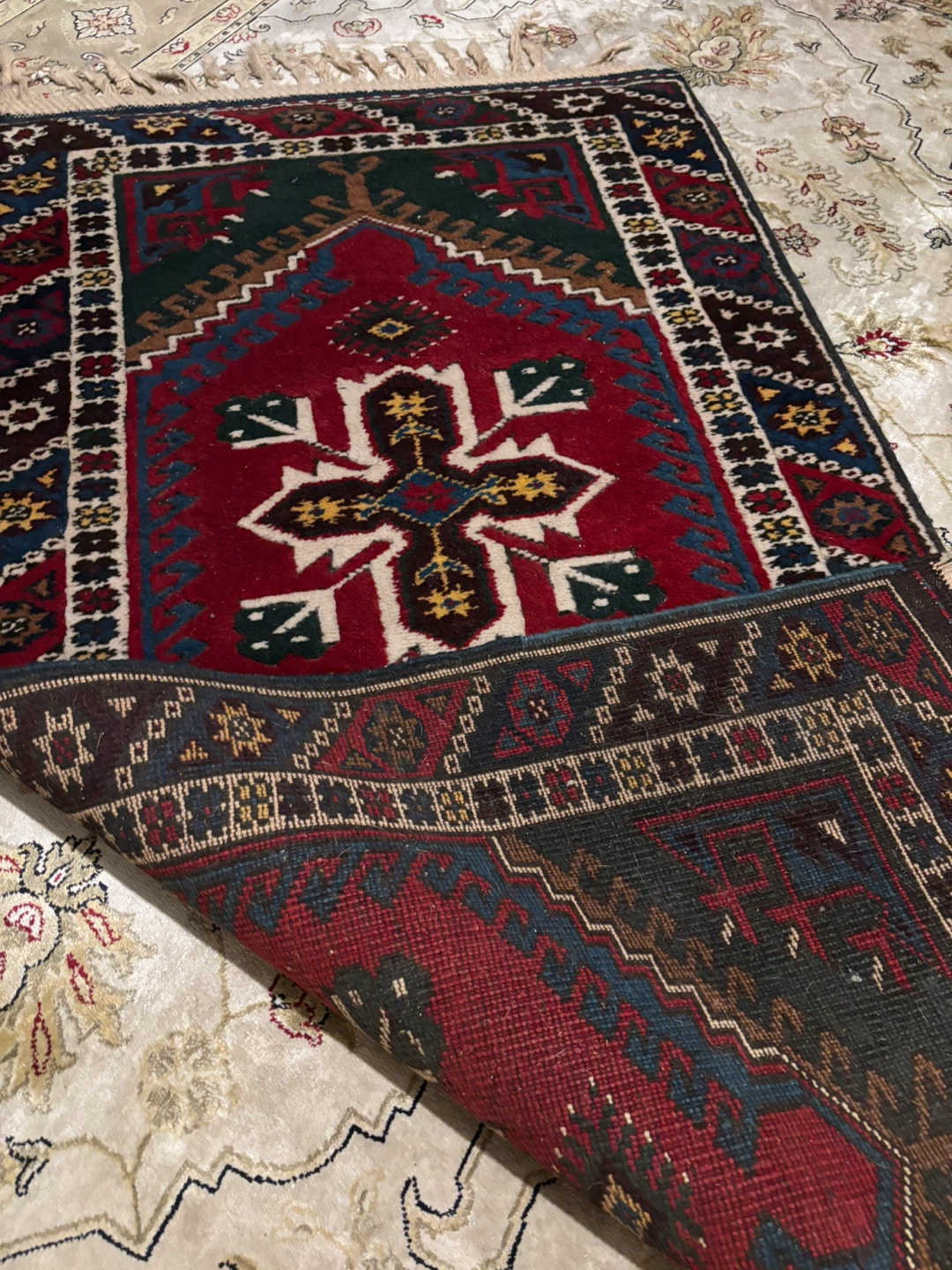 Handwoven Oriental Area Rug Runner - photo 3
