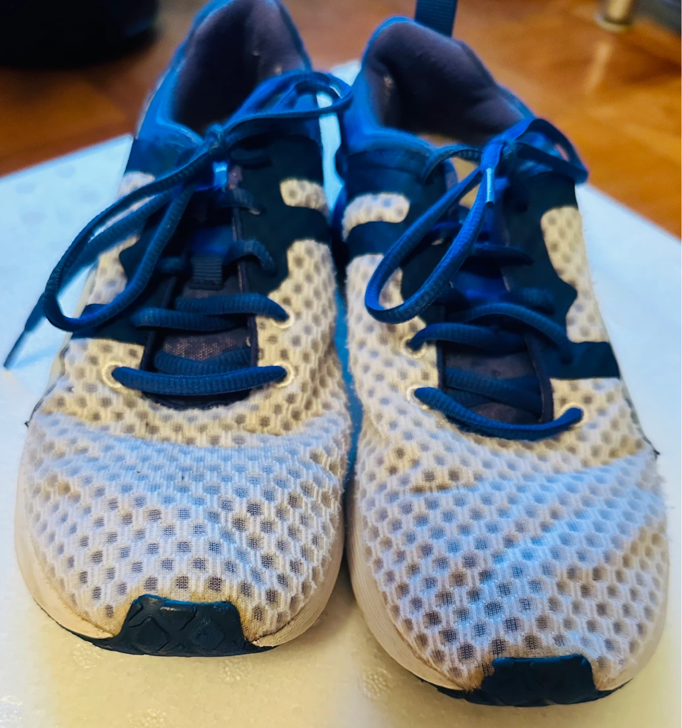 Puma  Running Shoes Blue White Mesh Athletic Sneakers - photo 3