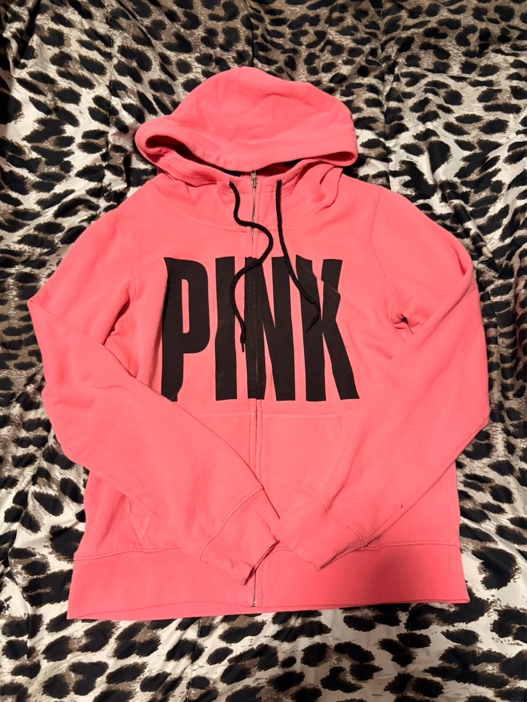 Pink Victoria's Secret zip up Hoodie