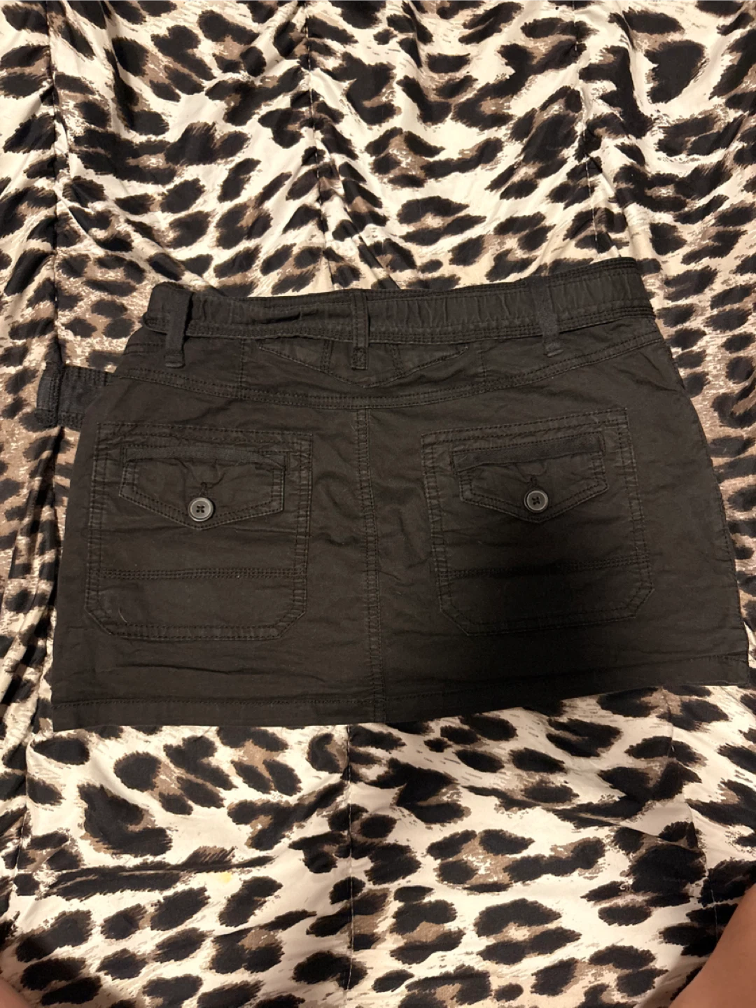 garage Black Cargo Mini Skirt with Belt - photo 2
