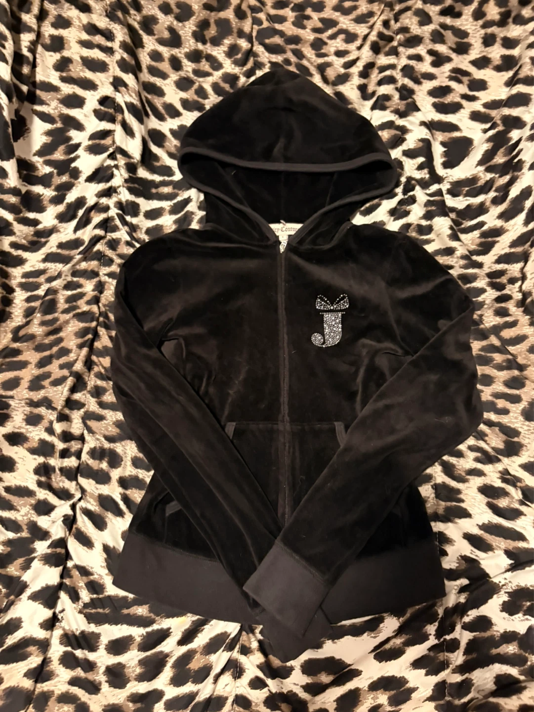 Juicy Couture Black Velour Hoodie - photo 2