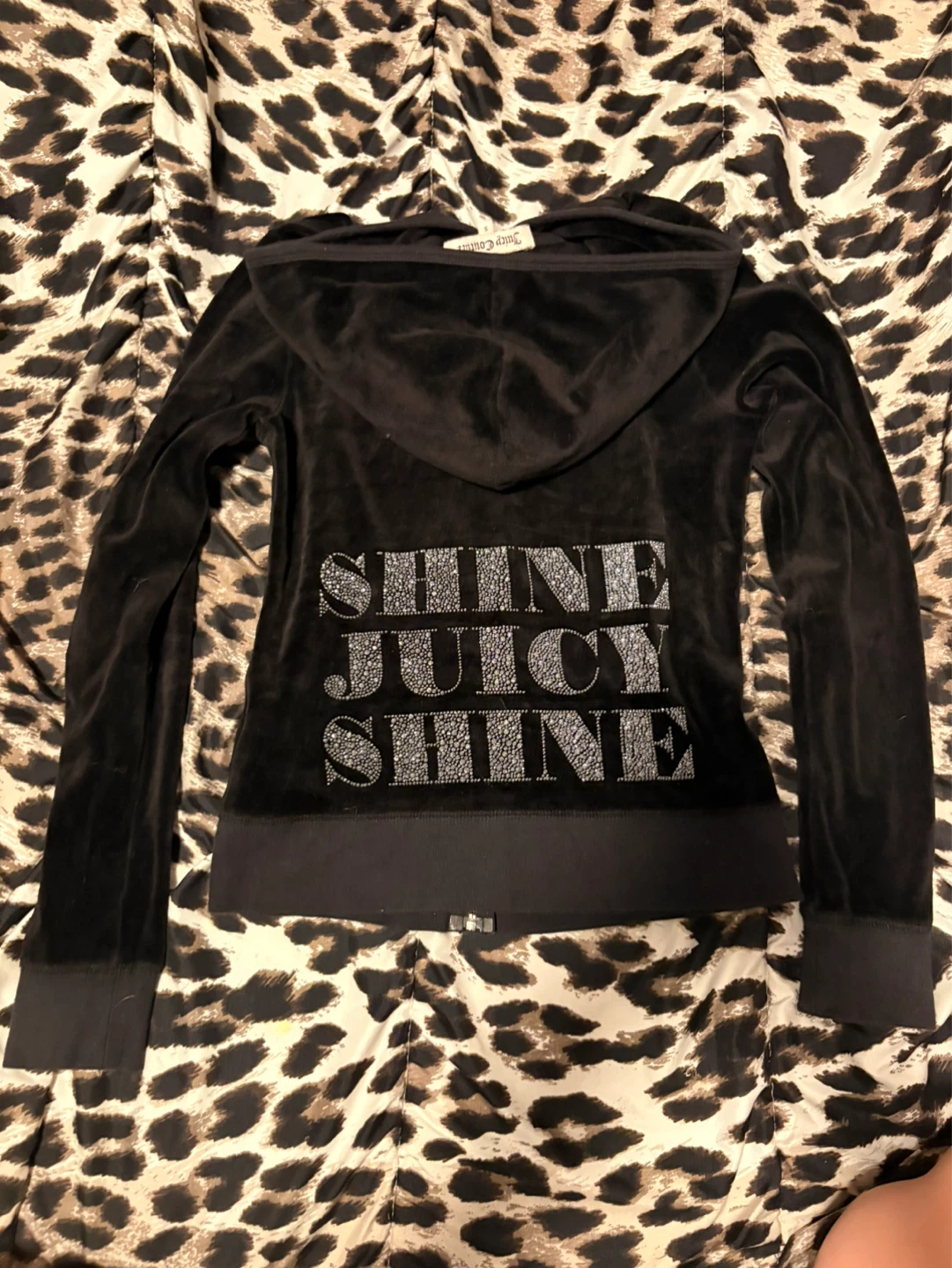 Juicy Couture Black Velour Hoodie