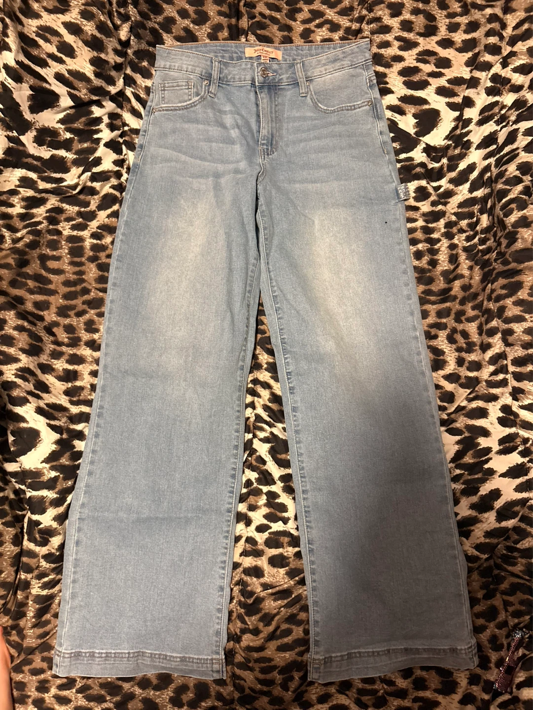 Juicy Couture Wide Leg Jeans Rhinestone Logo - photo 3