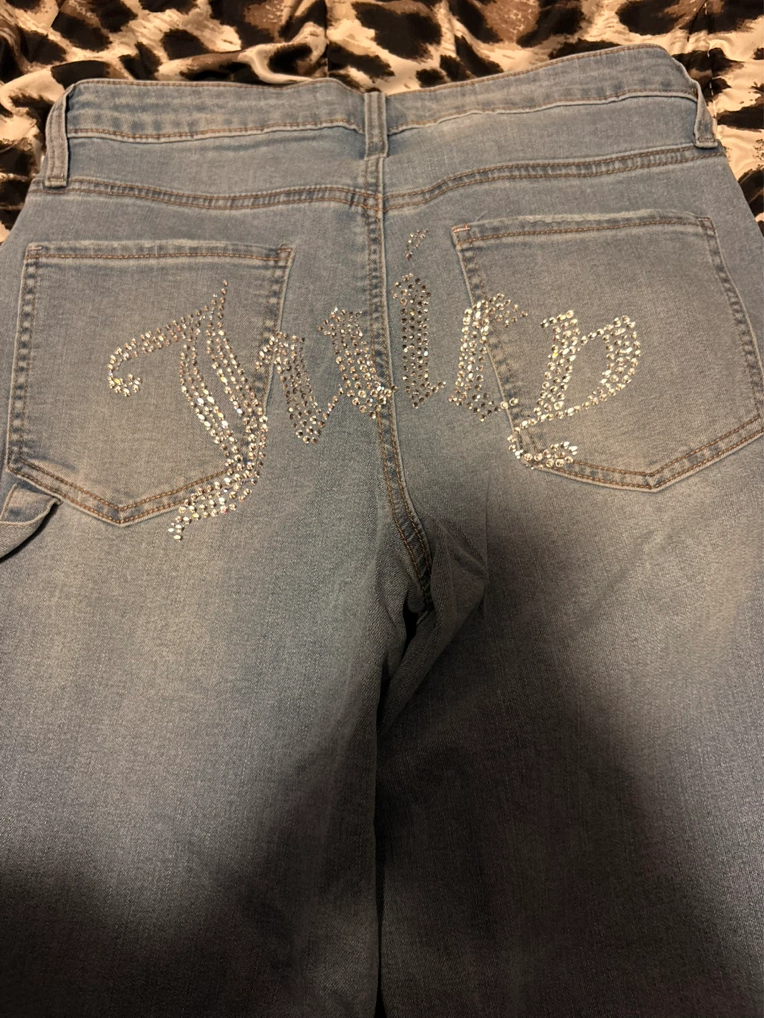 Juicy Couture Wide Leg Jeans Rhinestone Logo - photo 2