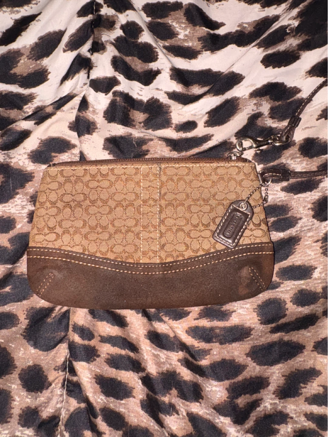 Coach Signature C Wristlet Pouch