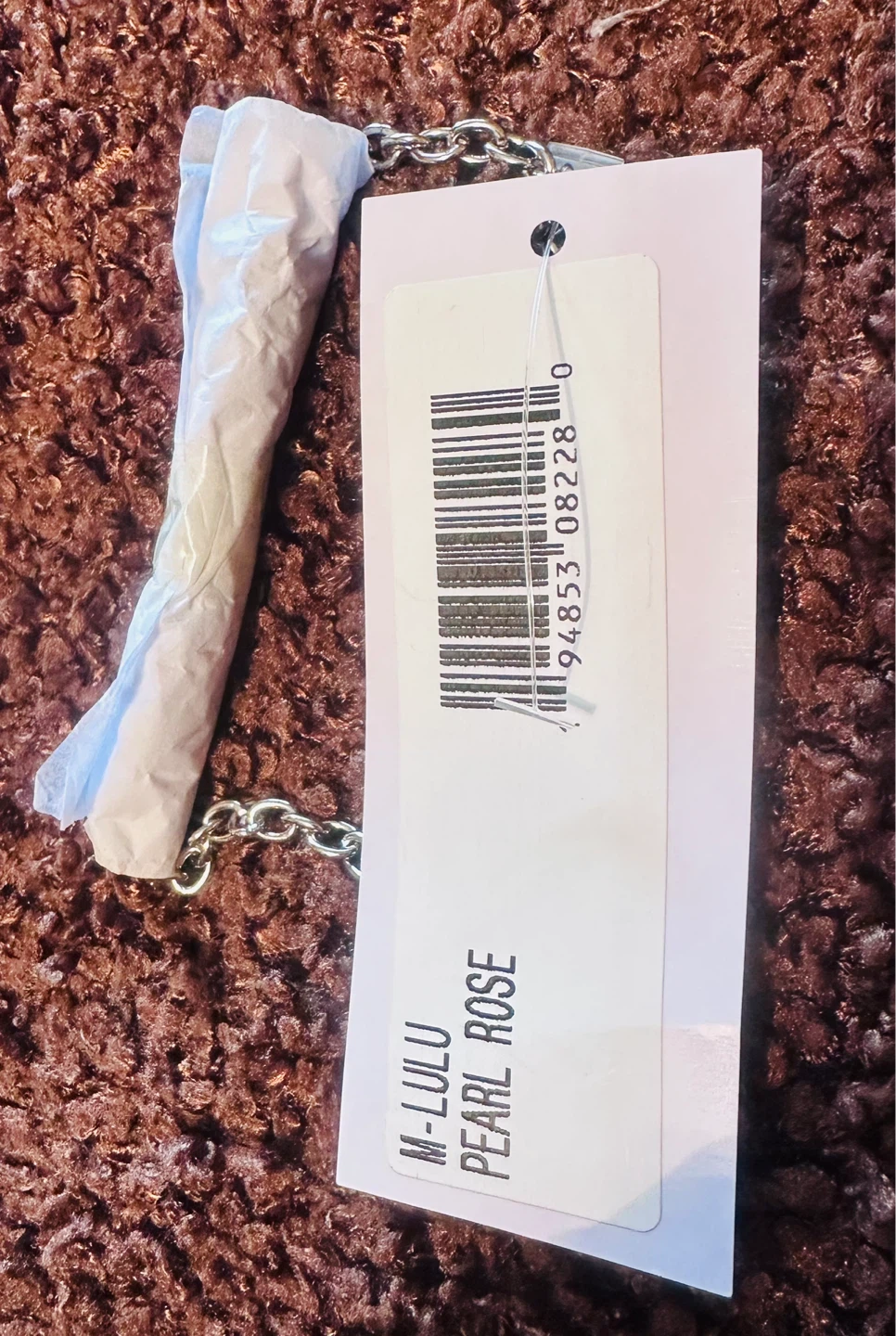 Nina handbag chain strap, Pearl Rose - photo 2