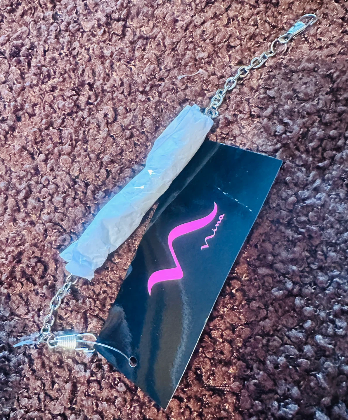 Nina handbag chain strap, Pearl Rose - photo 3