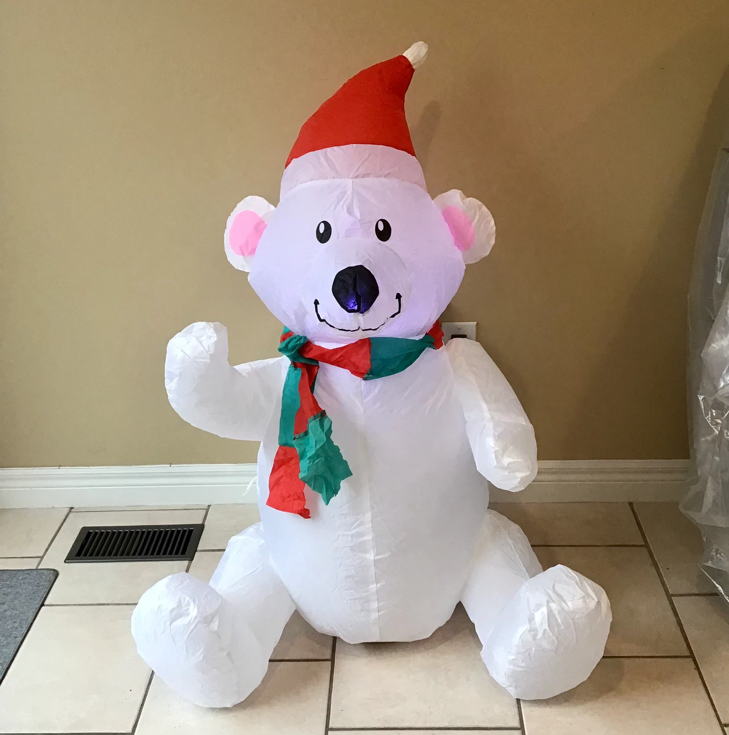 Airblown Inflatable Polar Bear Christmas Decoration 3.5 ft - photo 2