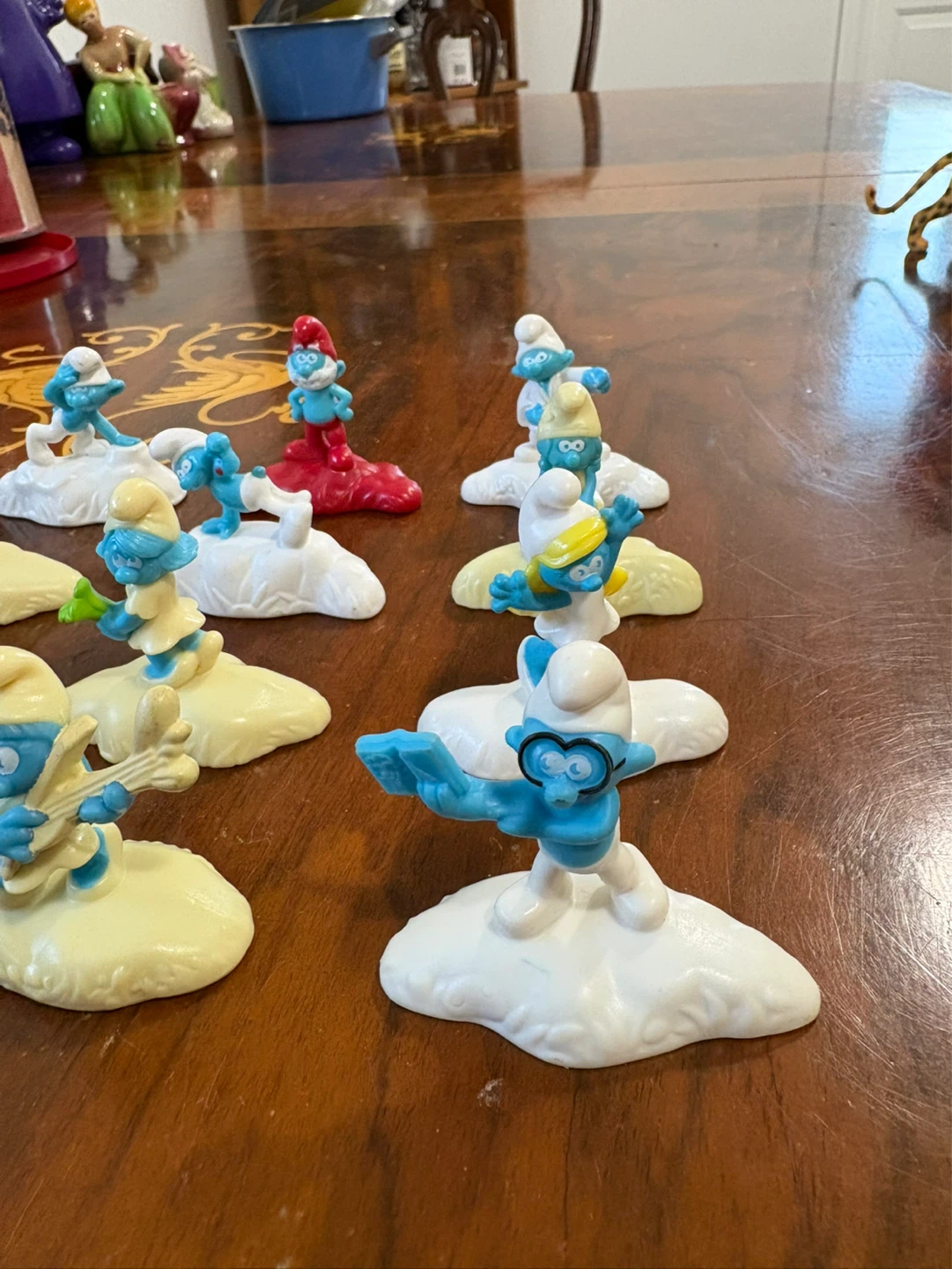 Collection of McDonald’s Smurf Figurines with Bases - photo 4