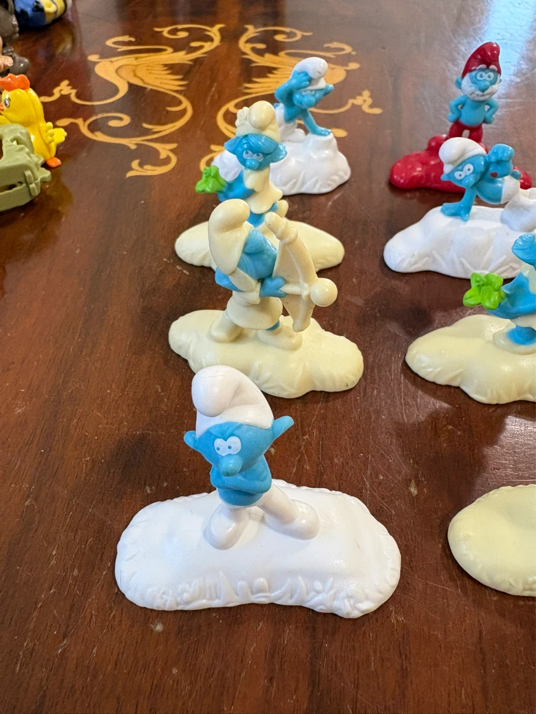 Collection of McDonald’s Smurf Figurines with Bases - photo 2