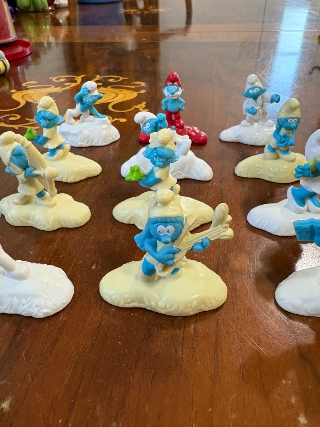 Collection of McDonald’s Smurf Figurines with Bases - photo 3