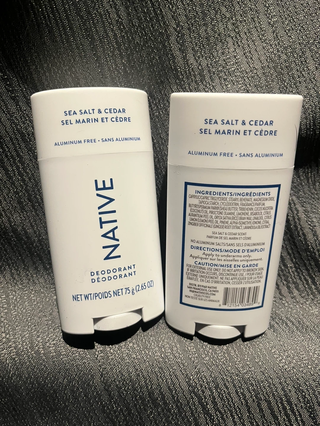 Native Sea Salt & Cedar Deodorant - 2 Pack (2.65 oz each) - photo 2
