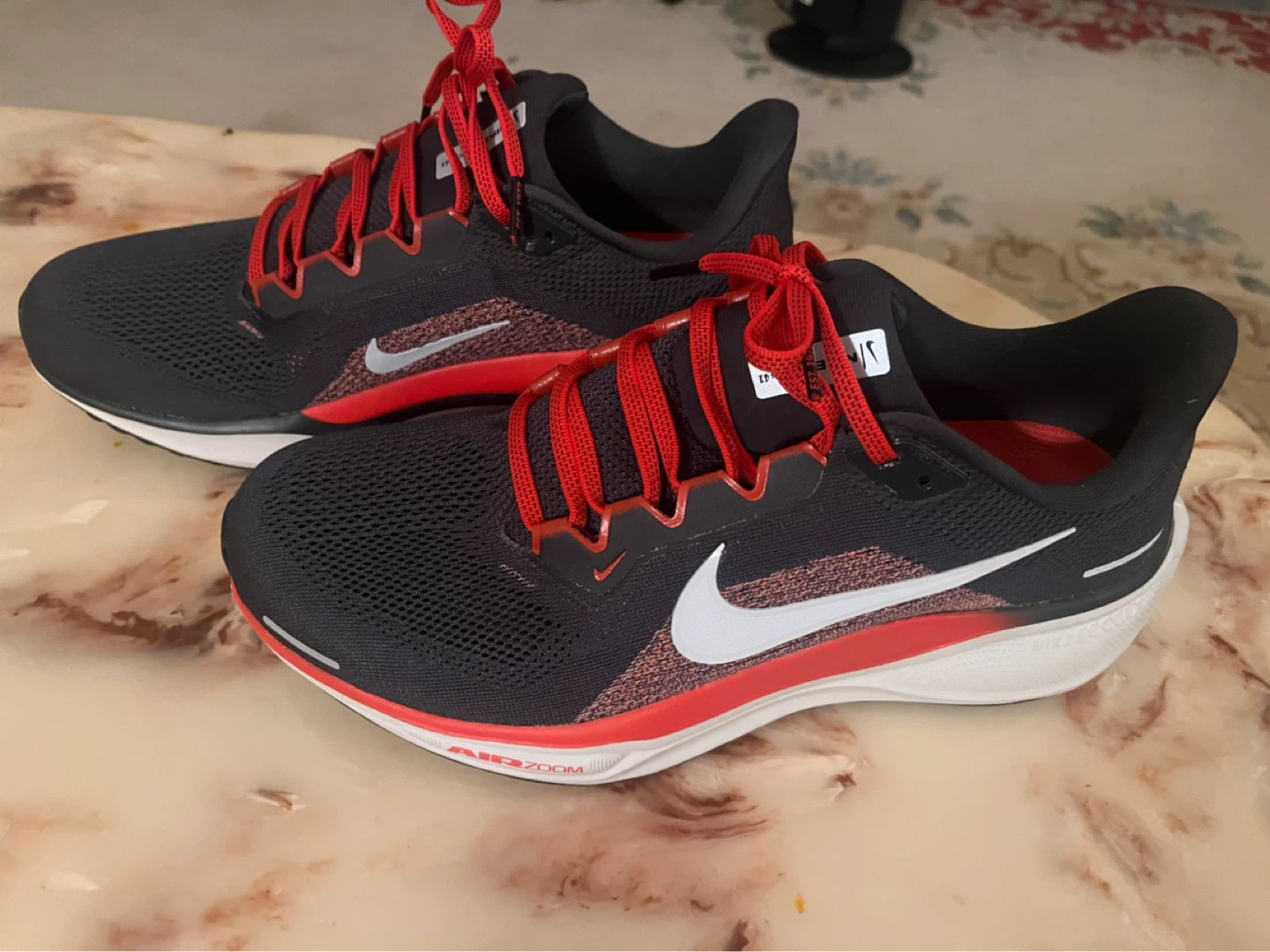 Nike Air Zoom Pegasus 41 Running Shoes - Black/Red