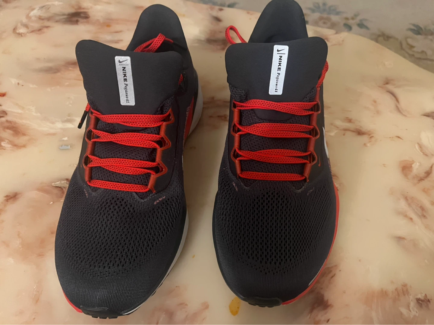 Nike Air Zoom Pegasus 41 Running Shoes - Black/Red - photo 2
