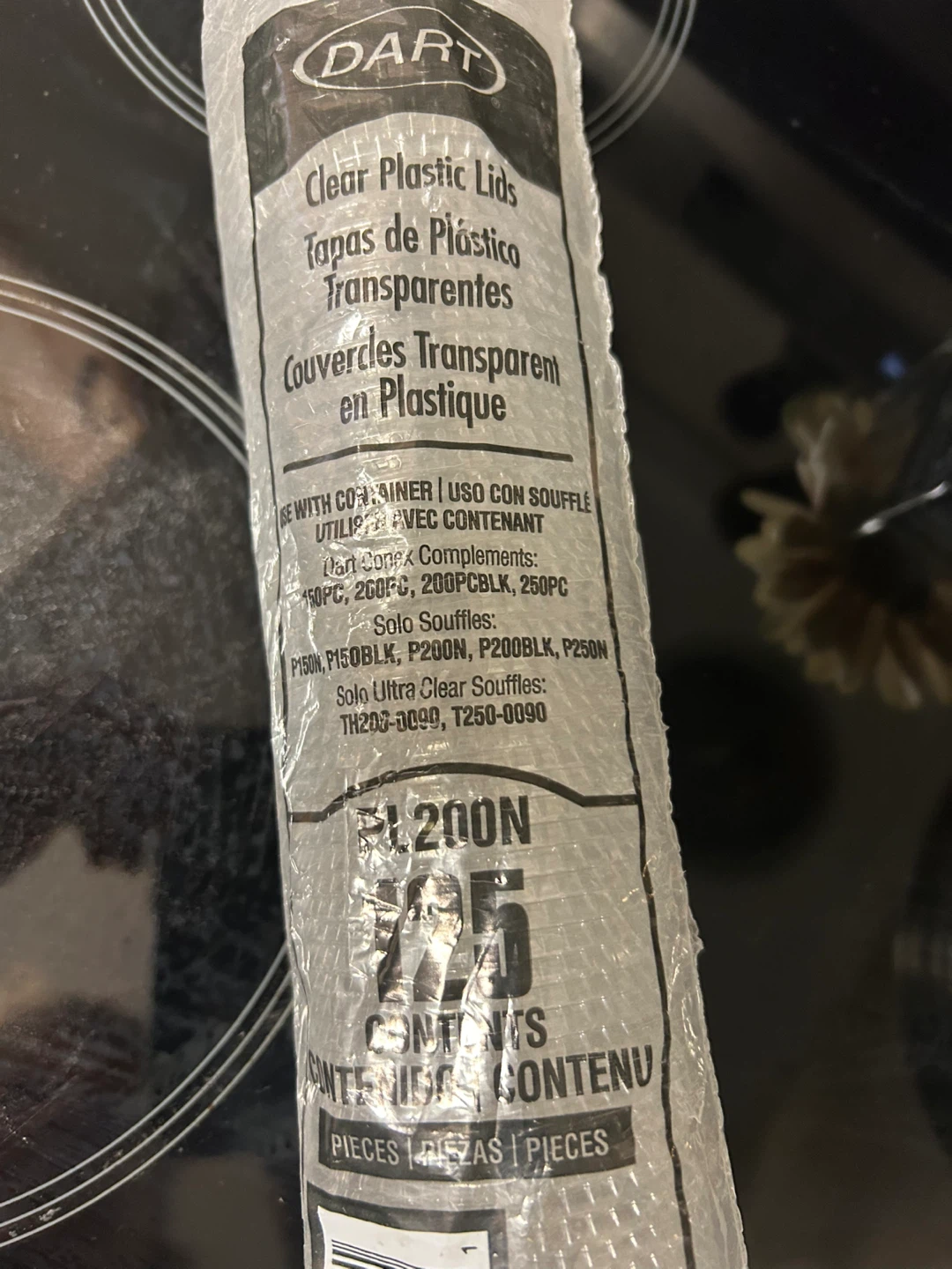 Clear Plastic Lids 125 Count