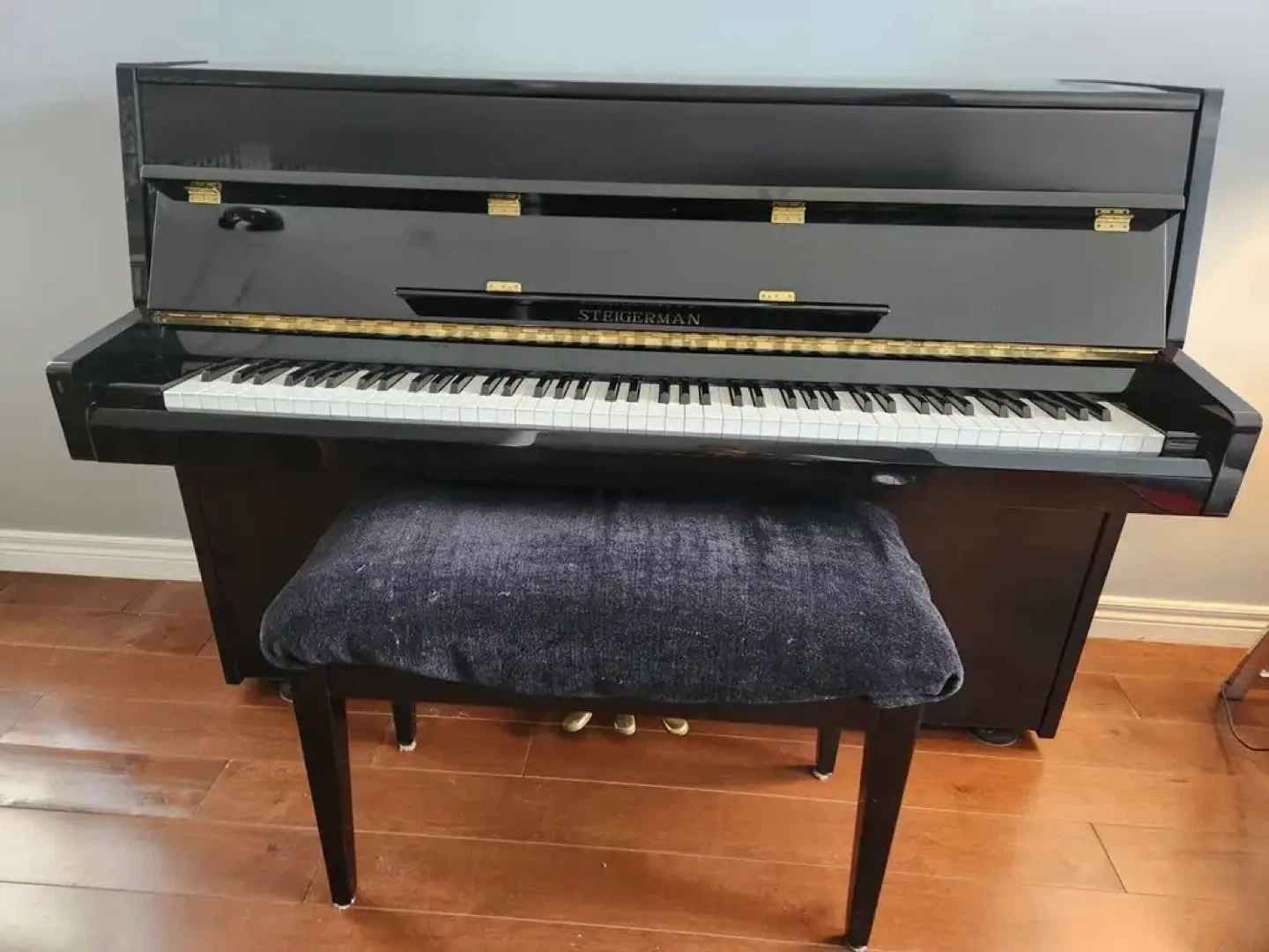 Steigerman Upright Piano with Bench