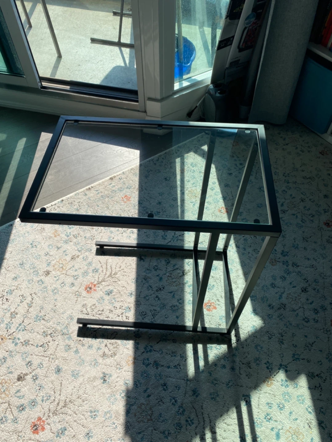 Glass top C-table / side table (VITTSJÖ) - photo 3
